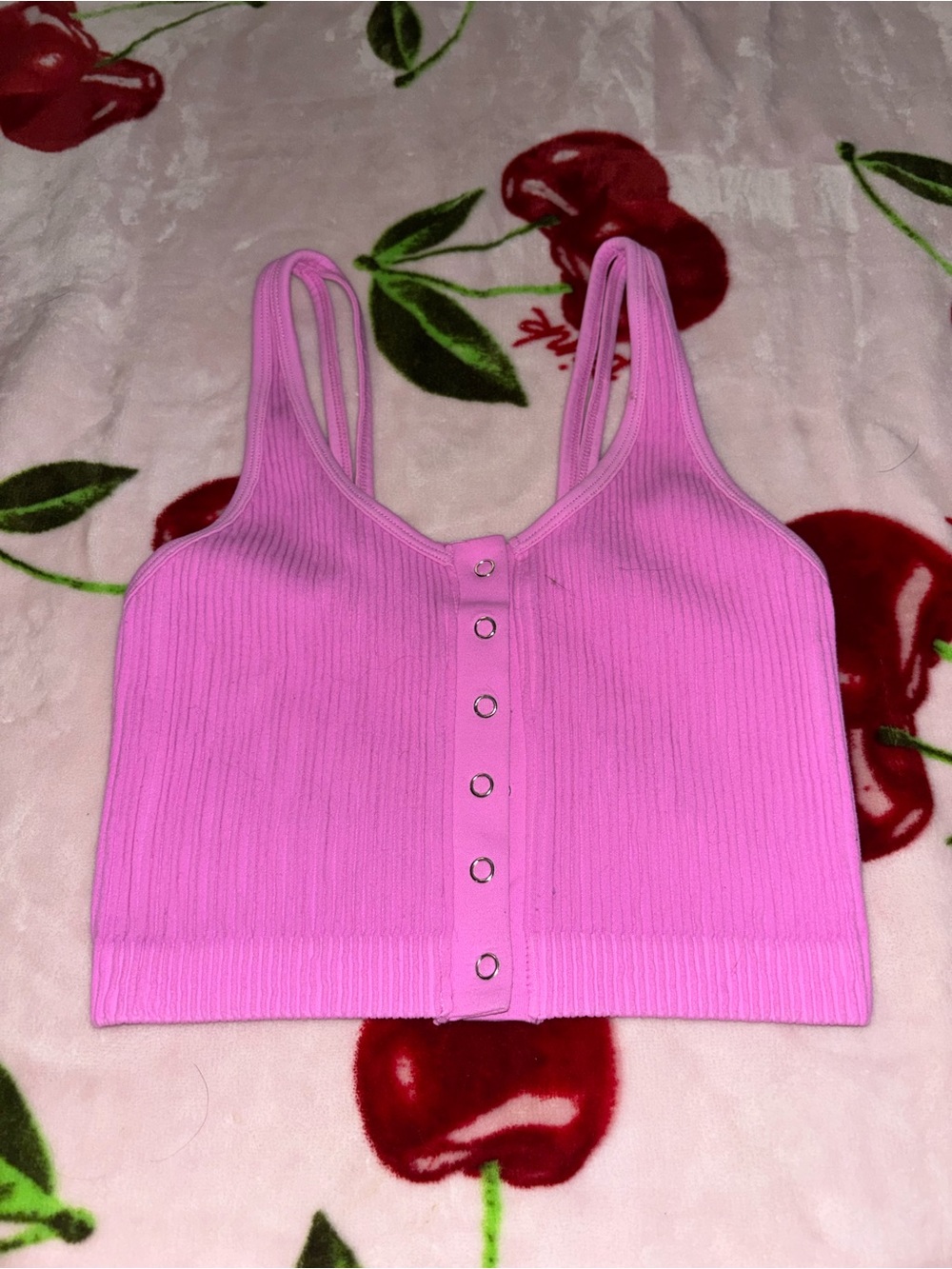 aerie pink crop top